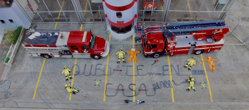 Bomberos de Bucaramanga, héroes durante la contingencia por el Covid-19