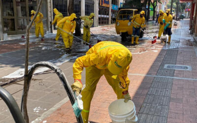 EMAB intensifica acciones de limpieza y desinfección de espacios públicos