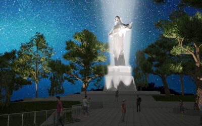 El Cristo del Sagrado Corazón del Parque Morrorico brillará con una imponente iluminación