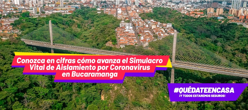Conozca en cifras cómo avanza el simulacro vital de aislamiento por Coronavirus en Bucaramanga