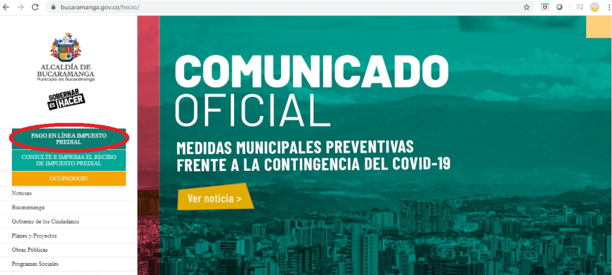 Aproveche la plataforma de pagos en línea de la Alcaldía para cancelar el Predial 2020 sin intereses