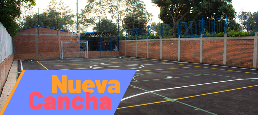 Remodelada cancha construye felicidad en la Institución Educativa Provenza