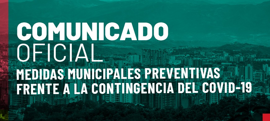 Comunicado oficial: Alcaldía de Bucaramanga informa medidas para la prevención del Covid-19
