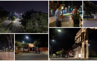 Bucaramanga de noche durante la contingencia por el Covid-19