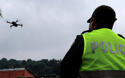 Con drones se refuerza la seguridad y se controla el Aislamiento Preventivo Obligatorio en Bucaramanga