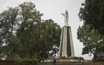 Obras de modernización del alumbrado en el Parque Morrorico tienen un 75% de avance