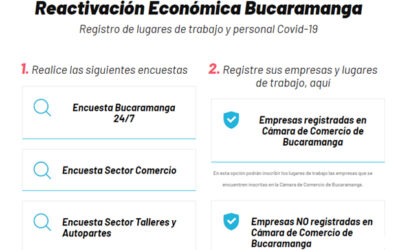 Alcaldía brinda nuevas facilidades para el registro de empresas en la página web emergencia.bucaramanga.gov.co