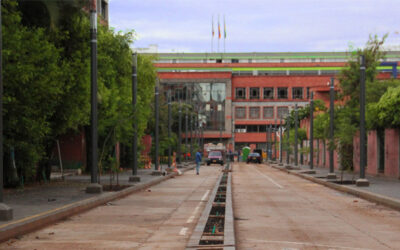 Obras en la Calle de los Estudiantes tienen un 85% de avance