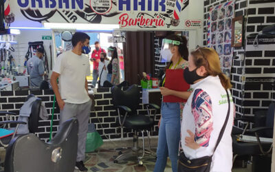 Con operativo sorpresa Alcaldía de Bucaramanga verifica que se cumplan medidas de bioseguridad en las barberías