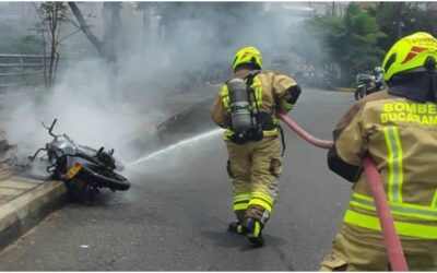 1.096 emergencias fueron atendidas por el Cuerpo de Bomberos de Bucaramanga durante el primer semestre de este año