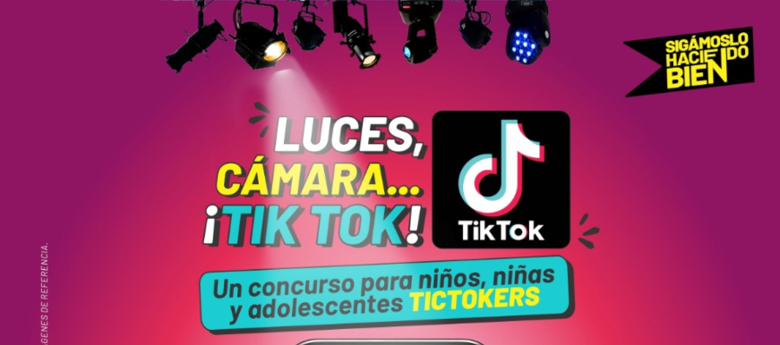 ¡No se queden sin participar! Hoy cierra la convocatoria del concurso ‘Luces, cámara… Tik Tok’