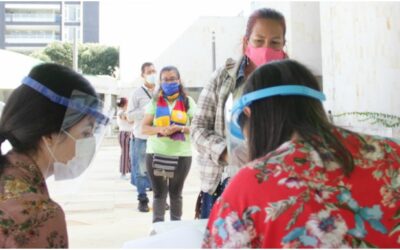 Alcaldía equipó de elementos de protección personal a informales del Plan Maestro de Espacio Público