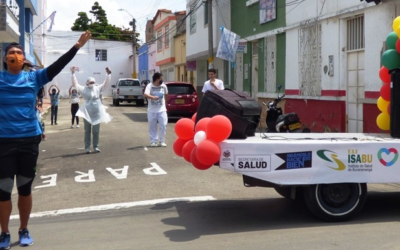 Caravana de la armonía del ISABU llevó alegría y entretenimiento a residentes del barrio Girardot