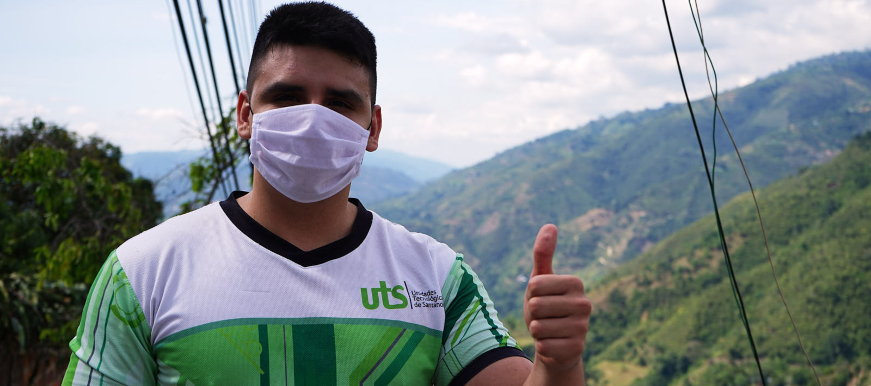 Juan Camilo Wandurraga, el joven que se graduará de Tecnólogo Deportivo con el Programa de Becas de la Alcaldía de Bucaramanga