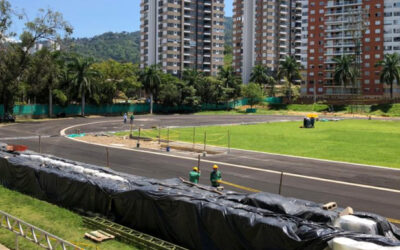 7.868 metros cuadrados de pista sintética se instalarán en el Estadio de Atletismo La Flora