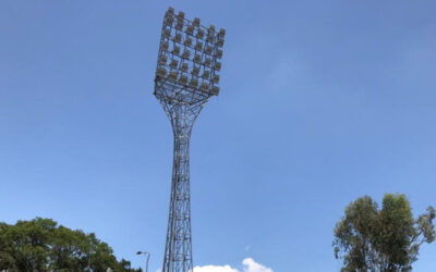 140 reflectores brindarán una iluminación de calidad en el Estadio de Atletismo La Flora