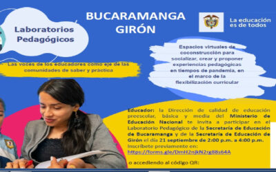 Secretarías de Educación de Bucaramanga tendrá un ‘laboratorio pedagógico’ para escuchar las voces de sus educadores