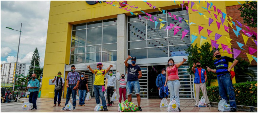 71 habitantes de calle en rehabilitación se vieron beneficiados con el bono virtual otorgado por la Alcaldía y aliados