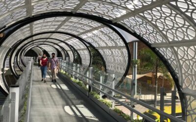Nuevo puente facilita la circulación peatonal en el Cacique