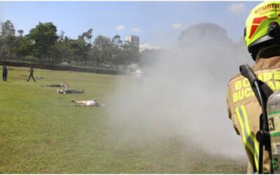 Organismos de Socorro del Municipio participaron del primer simulacro por siniestro aéreo