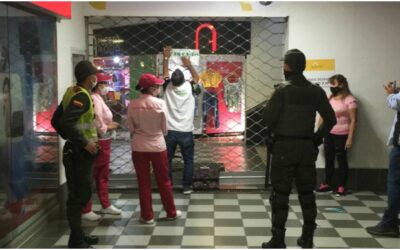 Cierre en centro comercial de Bucaramanga por incumplimiento de medidas de bioseguridad y disposiciones Municipales