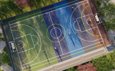 Alcaldía de Bucaramanga inició la transformación de la cancha múltiple del Parque La Ceiba
