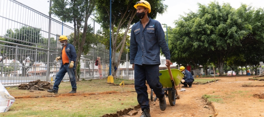 Se inició transformación del Parque Guacamayo en el barrio Los Almendros