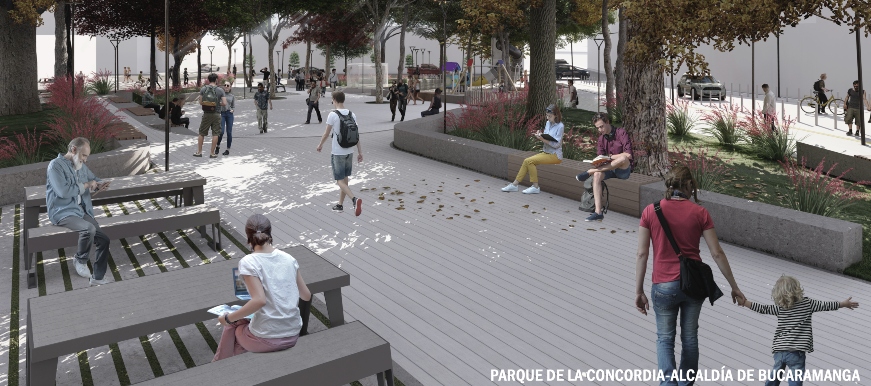 Así será la transformación del Parque La Concordia