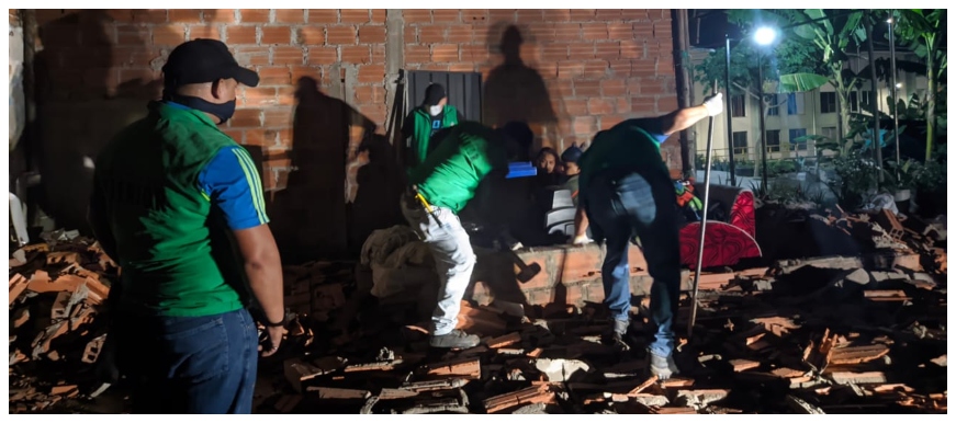 Se adelantó operativo interinstitucional para demoler construcción ilegal en predio público del Café Madrid