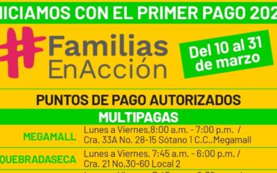 Se inició el primer pago de Familias en Acción en Bucaramanga