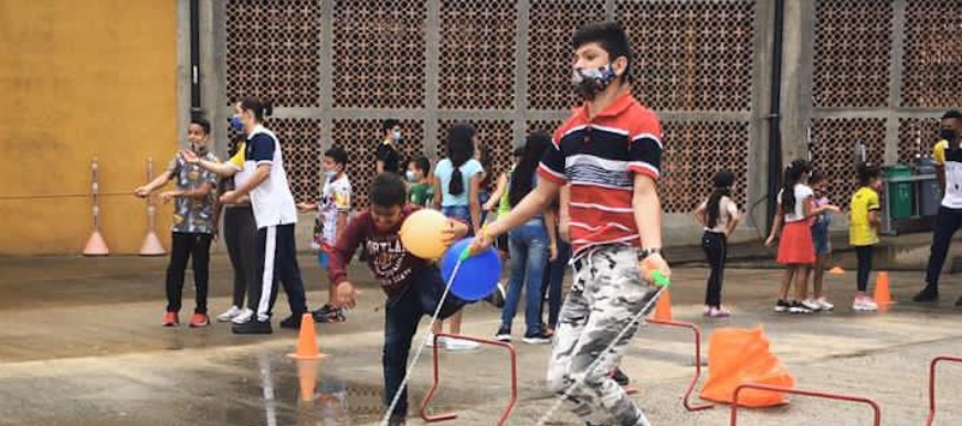 Más de 100 niños participaron del primer Festival de Juegos en el barrio La Inmaculada
