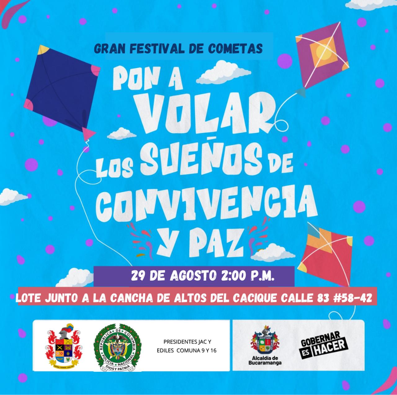 Festival de Cometas se toma el cielo bumangués