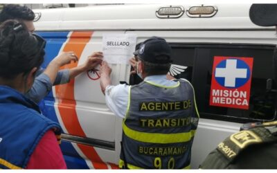 Alcaldía le pone freno a operación irregular de ambulancias en Bucaramanga