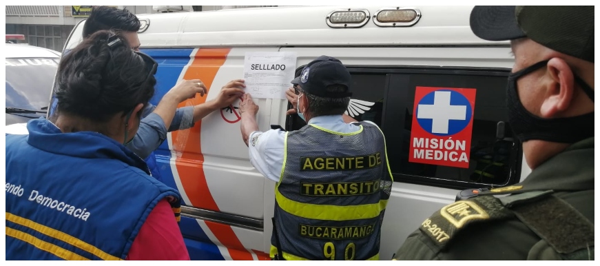 Alcaldía le pone freno a operación irregular de ambulancias en Bucaramanga