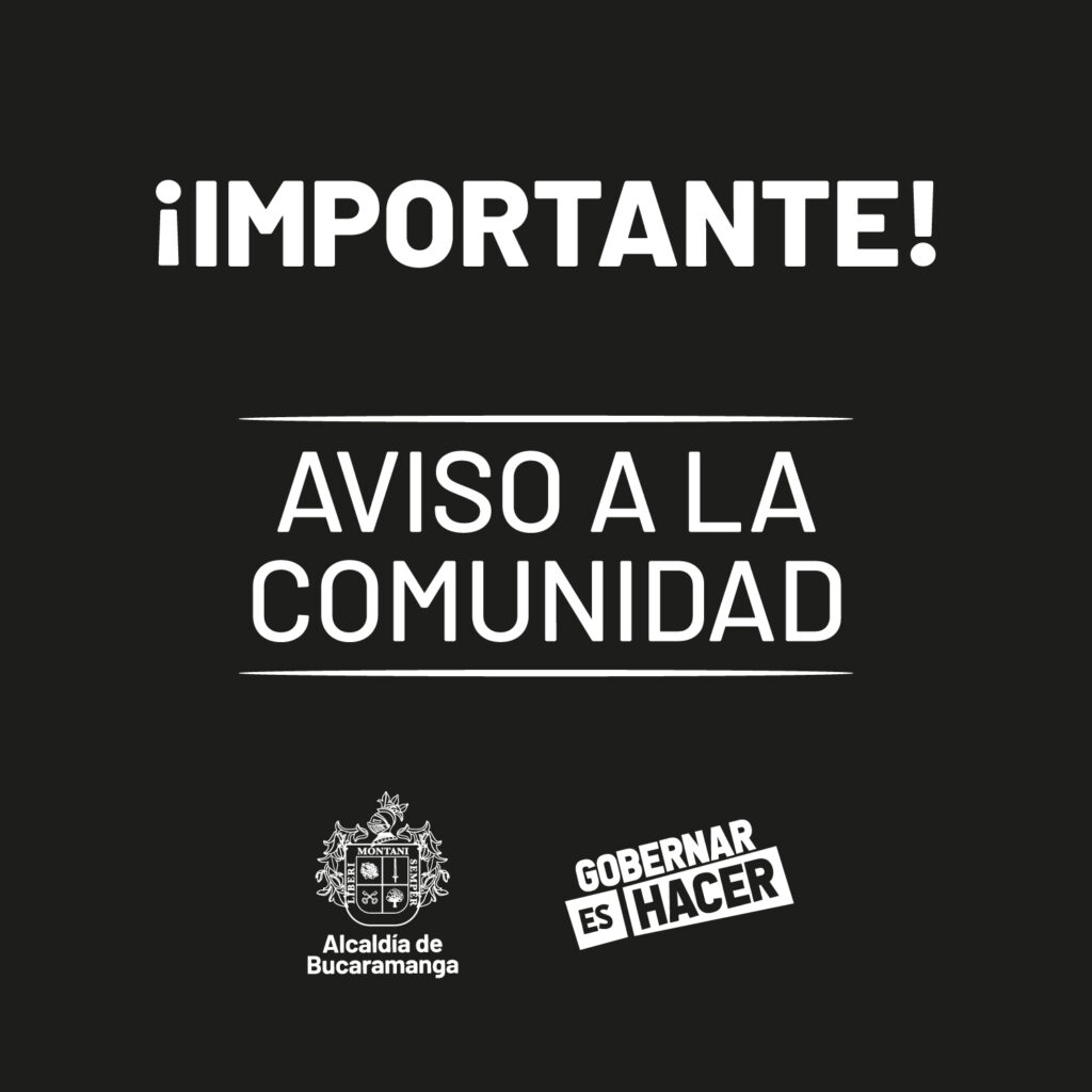 Aviso a la comunidad