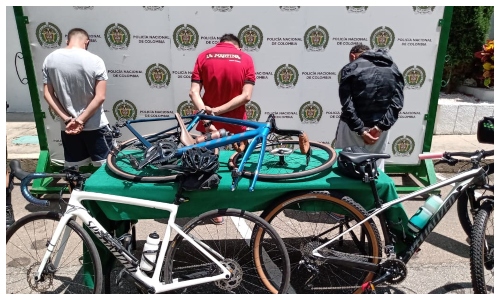 Policía capturó tres asaltantes de bicicletas de alta gama