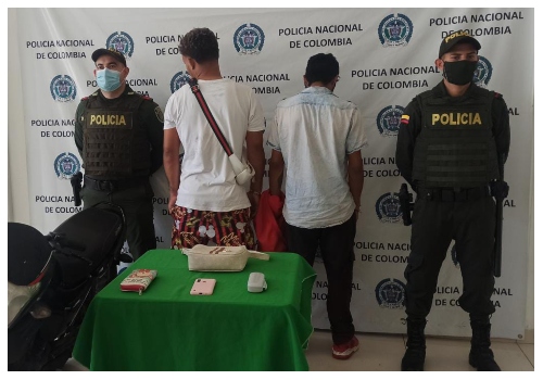 Dos capturados por hurto en el Centro de la ciudad