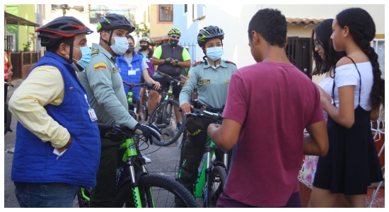 Pedaleando por la sana convivencia y la seguridad