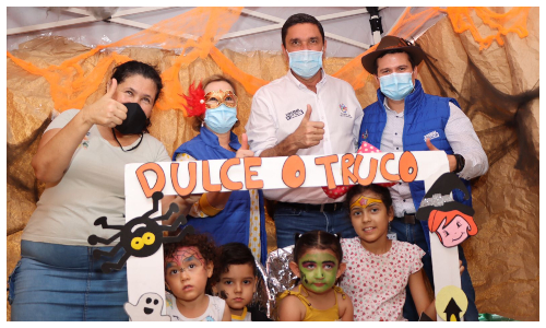 Fotografía: Diego Calderón / Prensa Alcaldía de Bucaramanga. La feria institucional se visitió de halloween para divertir a los niños. 