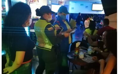 Alcaldía inició controles a establecimientos frente a la exigencia del carné de vacunación