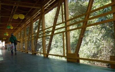 Alcaldía repotenció puente peatonal en el barrio Diamante I