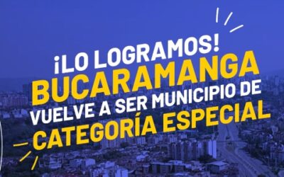 Bucaramanga vuelve a ser un municipio de categoría especial