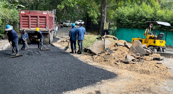 En Bucaramanga la recuperación de la malla vial no se detiene
