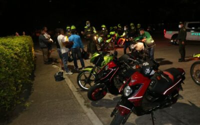 Intensificamos acciones de control a las caravanas ilegales de motos en Bucaramanga