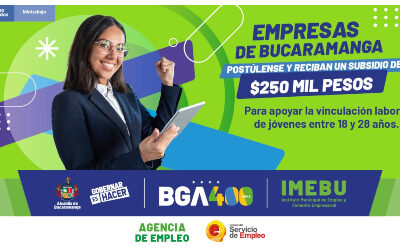 Bucaramanga subsidiará el 25% de la nómina a las empresas que contraten jóvenes