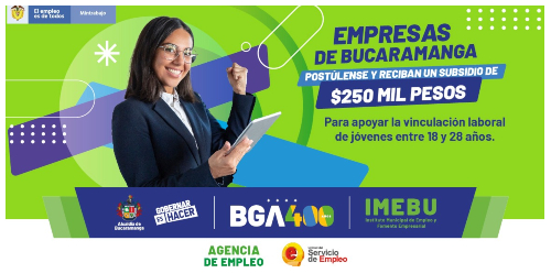 Bucaramanga subsidiará el 25% de la nómina a las empresas que contraten jóvenes