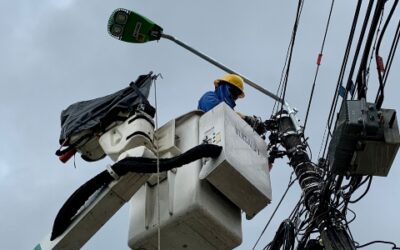 Así avanza la modernización del alumbrado público de la Comuna 16