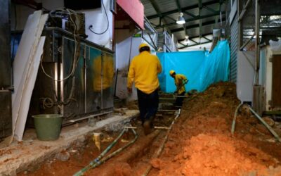 Obras de mejoramiento de la plaza Kennedy avanzan en un 30%