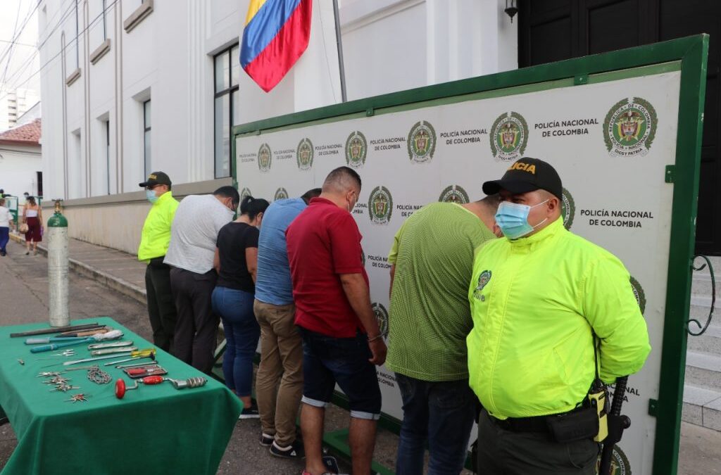 1.863 personas capturadas y cinco bandas desarticuladas en el primer trimestre del año