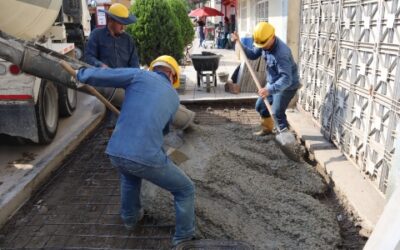 Así avanza la construcción de andenes en el barrio Gaitán